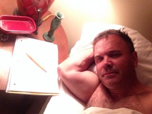 Middle of the night messages can be very revealing, so I keep a tablet nearby.