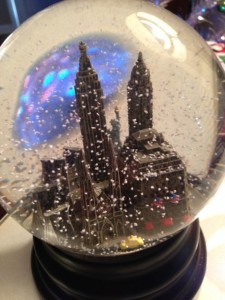 My favorite snow globe given to me by my friend Joyce Newman.